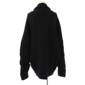 MUSE de Deuxieme Classe 24AW CABLE カウチン ニットカーディガン カシミヤ混 ブラック