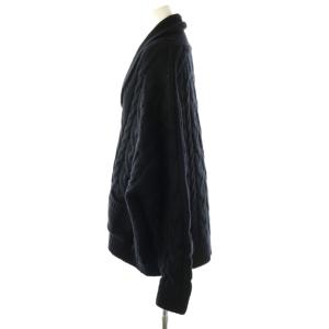 MUSE de Deuxieme Classe 24AW CABLE カウチン ニットカーディガン カシミヤ混 ブラック