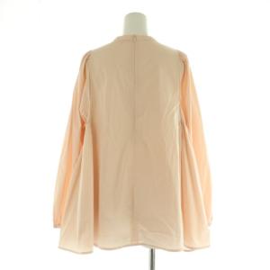 yori サイドギャザーブラウス 長袖 プルオーバー フレア ボリュームスリーブ 36 ピンク /MY OS