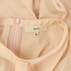 yori サイドギャザーブラウス 長袖 プルオーバー フレア ボリュームスリーブ 36 ピンク /MY OS