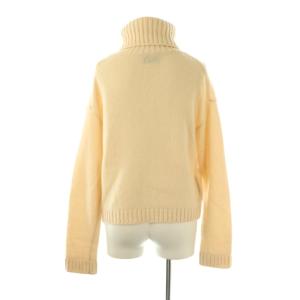 PRADA カシミヤ混タートルネックニット セーター 長袖 38 オフホワイト /HK OS