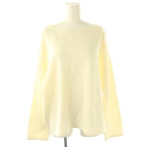 24AW ワイドハリヌキプルオーバーニット カットソー F アイボリー /DO OS