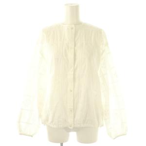 25SS クロスステッチドロストブラウス F オフホワイト /DO OS