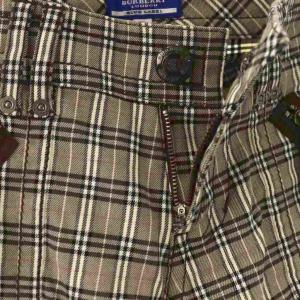 BURBERRY BLUE LABEL チェック カーゴパンツ クロップド 38 グレー /DF OS