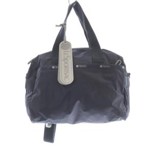 ナイロン 2WAYショルダーバッグ ハンドバッグ ロゴ グレー /SR