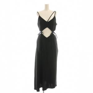 23SS Tweed Cami Dress ドレス ワンピース ロング キャミソール 36 ブラック /DO