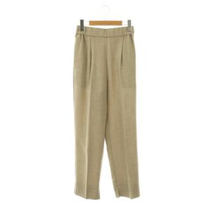 23SS リネンライクハンサムパンツ テーパードパンツ 36 ベージュ /ES OS