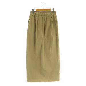 GALLARDAGALANTE 25SS CHIKAコラボ ZIPタイトスカート ロング ストレッチ PM ベージュ /MY OS