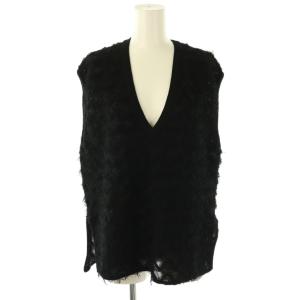 25SS フリンジベスト F ブラック /DO OS