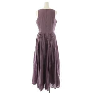 MARIHA 夏のレディのドレス ワンピース マキシ ロング ノースリーブ 38 紫 パープル /AT OS