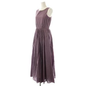 MARIHA 夏のレディのドレス ワンピース マキシ ロング ノースリーブ 38 紫 パープル /AT OS