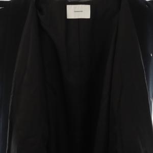 Framework 24AW ラムウールMIXシャルムバルカラーコート 38 ブラック