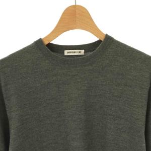 EVERYDAY I LIKE Stretch Wool クルーネック プルオーバー ニット セーター 長袖 F グレー /AT OS