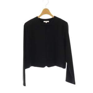 フォーマルリボンボレロ ジャケット ノーカラー 38 黒 ブラック /AT OS