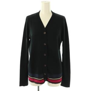 ニットカーディガン ∨ネック 長袖 38 紺 ネイビー /AT OS