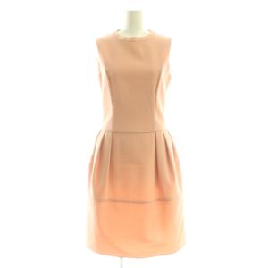 タックコクーンワンピース ひざ丈 ノースリーブ 38 ピンク /AT OS SH