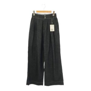 24SS ライトオンスデニムパンツ ワイド ジッパーフライ コットン SS 紺 /NR OS
