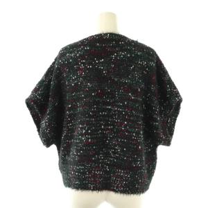 BEARDSLEY カラーネップベスト 前開き F 黒 マルチカラー /NR OS