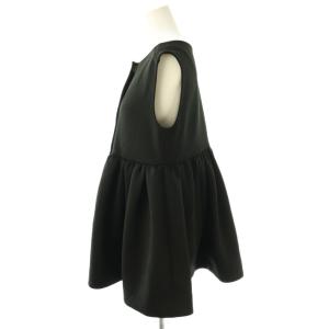 Whim Gazette WhimGazette 24SS ペプラムダンボールジレ ベスト F ブラック /DF OS