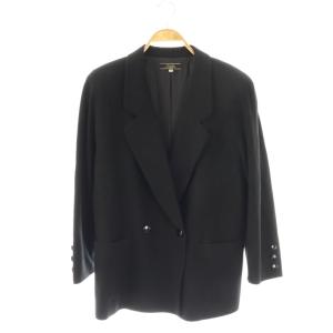 ウール テーラードジャケット ダブル 13 ブラック /HK OS