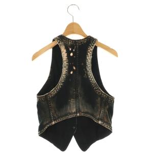 L.G.B OCEAN VEST 加工デニムベスト 0 ブラック マルチカラー /ES OS
