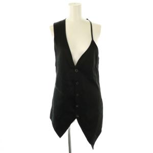  ESCARGOD SLIPVEST MID ジレ ベスト 0 黒 /CX OS