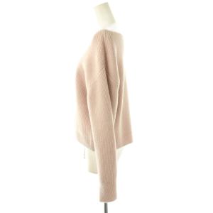 Apuweiser-riche 24AW ウールカシミヤラメオフネックニット セーター 長袖 2 ピンク /AT OS