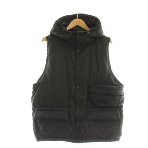 ナイロン ダウンベスト F ブラック
