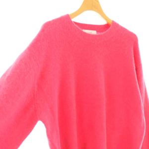 SLOBE IENA 24AW フォックスウールカシミヤプルオーバー ニット セーター 長袖 ピンク /HK OS