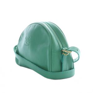 IL BISONTE ショルダーバッグ ハーフムーン レザー エメラルドグリーン /RI OS