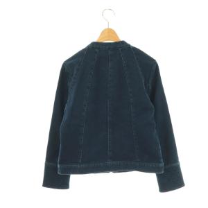 dama collection スウェットデニム ジャケット ジップアップ 7 紺 ネイビー /AT OS