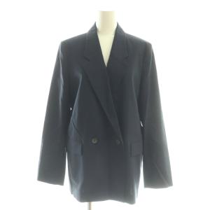 IENA 25SS MANTECO ダブルジャケット スリットパンツ セットアップ スーツ 36 34 ネイビー