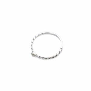 4℃ 指輪 ピンキーリング 2.5号 K10WG ホワイトゴールド /SR