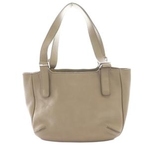 HIROFU レザートートバッグ Hロゴ グレー /SS OS