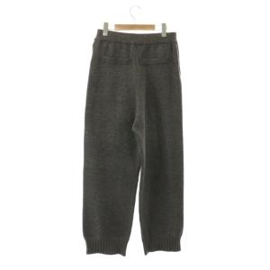 heliopole 24AW ニットパンツ ストレート イージー 38 グレー /AT OS