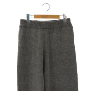 heliopole 24AW ニットパンツ ストレート イージー 38 グレー /AT OS