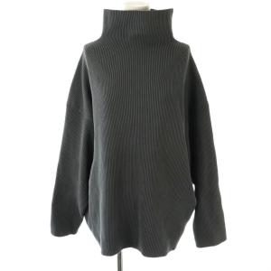 23AW コットン アゼハイネック プルオーバー ニット セーター 長袖 F グレー /HK OS