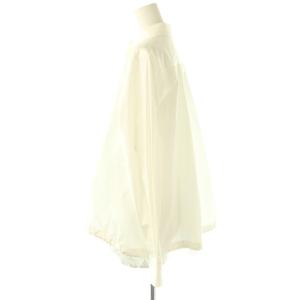 sacai 裾レース ドローコードシャツ 長袖 1 ホワイト SCW-008 /HK OS