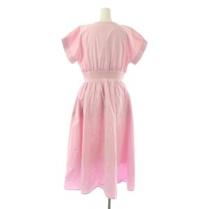 Chesty 23SS すずらん刺繍ワンピース ミモレ ロング フレンチスリーブ 1 ピンク /AT OS