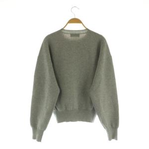 SLOBE IENA 25SS ダブルフェイスクルーカーディガン ニット 長袖 グレー /MY OS