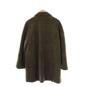 EMPORIO ARMANI ボアフリースコート 44 ブラウン