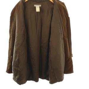 EMPORIO ARMANI ボアフリースコート 44 ブラウン