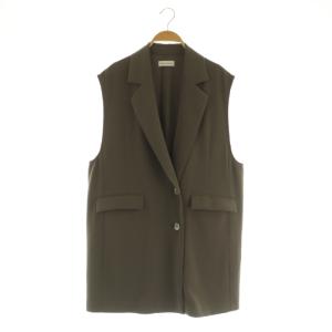 ダブルクロスジレ ストレッチ 1 グレージュ /MY OS SH