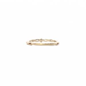 NOJESS 指輪 リング K10 ダイヤ0.01ct 5号 ゴールド /SR
