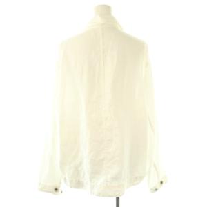 MUSE de Deuxieme Classe 25SS OGLINEN G ジャケット シングル リネン F ホワイト /HK OS