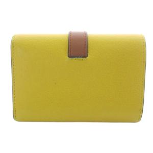 LOEWE Small Leather Vertical Wallet イエロー