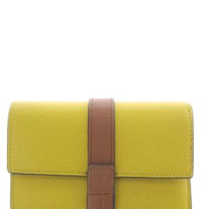 LOEWE Small Leather Vertical Wallet イエロー