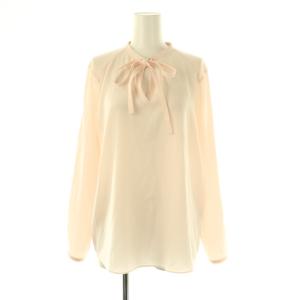 ポリエステルアムンゼン ボウタイブラウス 長袖 36 ピンク /AT OS