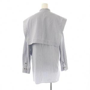 ADORE クリアコットンセーラーヨークシャツ 38 ホワイト ブルー グレー /DO OS