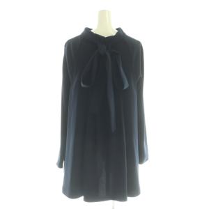 ADORE ドライタッチジョーゼットブラウス 38 ネイビー /DO OS